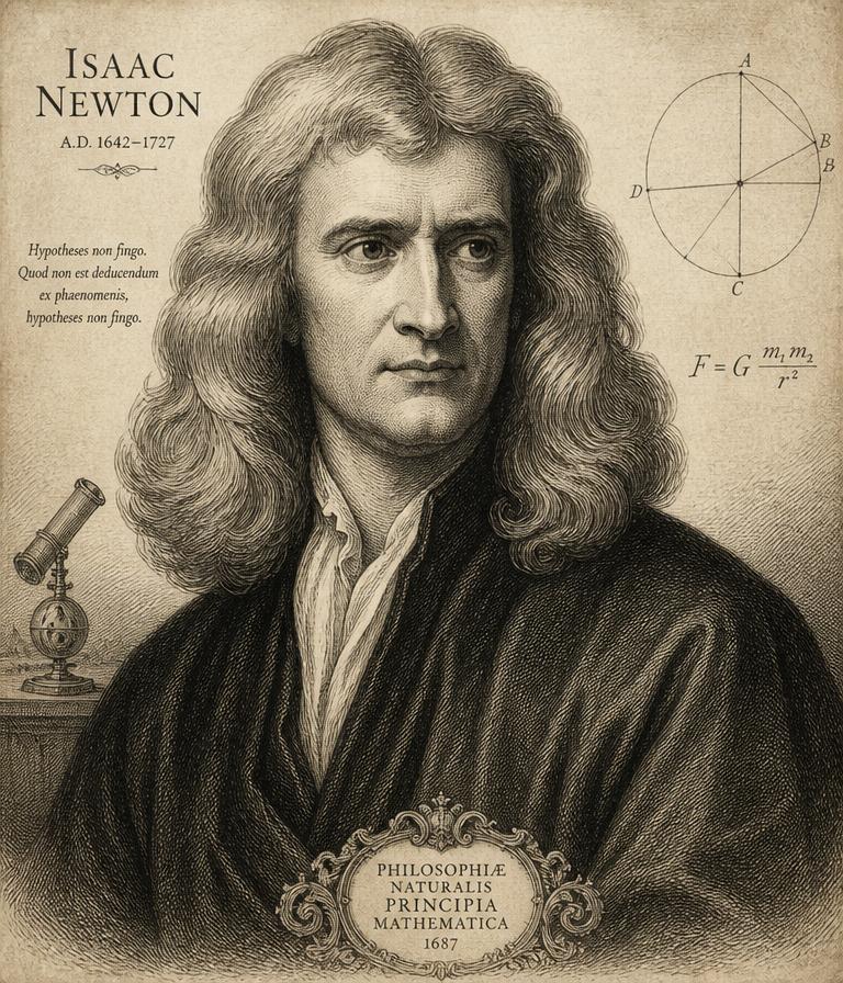 Retrato de Isaac Newton